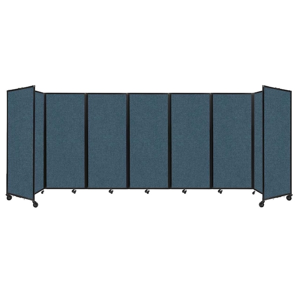 Room Divider 360 Folding Portable Partition 19'6" x 6'10" Caribbean Fabric